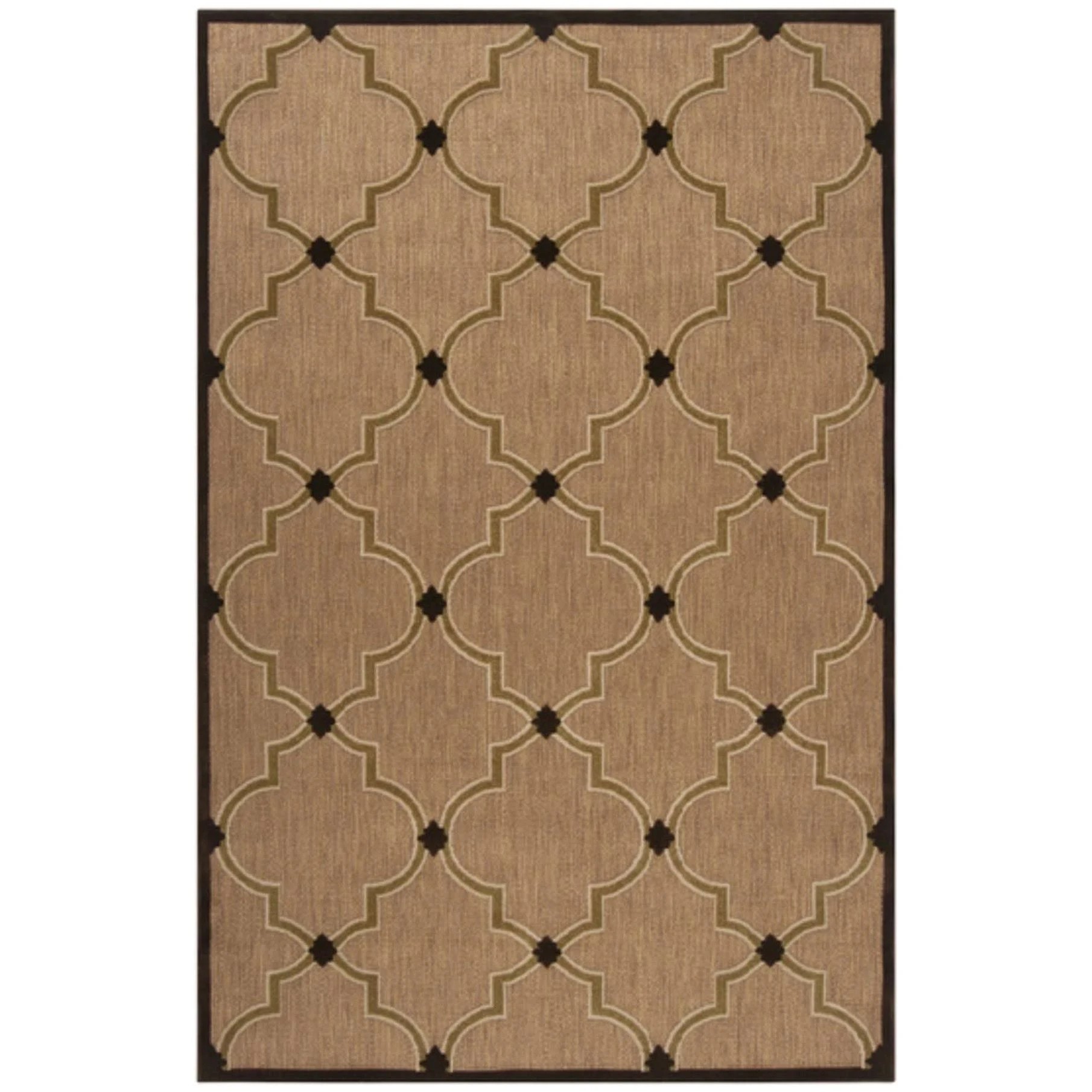4.6' x 6.6' Calming Meadow Chocolate Brown and Tan Outdoor Area Throw OABTJG_TGMK 4.6' x 6.6' Calming Meadow Chocolate Brown and Tan Outdoor Area Throw OABTJG_TGMK