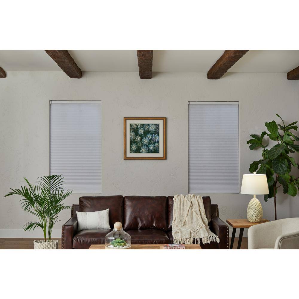 Home Decorators Collection White Cordless Blackout Cellular Shade - 49.25 in. W x 72 in. L (Motorization Compatible), Winter LOW9AJ_LGJ9 Home Decorators Collection White Cordless Blackout Cellular Shade - 49.25 in. W x 72 in. L (Motorization Compatible), Winter LOW9AJ_LGJ9