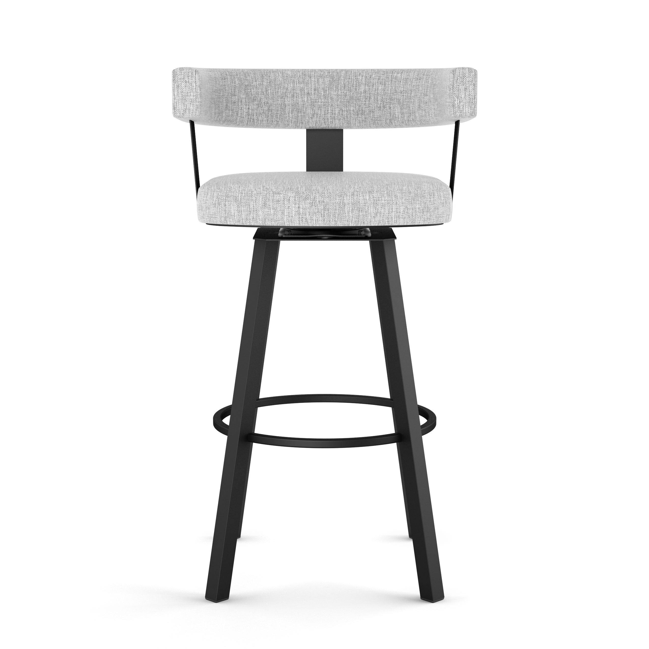 Amisco Parker 26 in. Swivel Counter Height Stool Taupe/Gray Faux LYQBYC_9MBR Amisco Parker 26 in. Swivel Counter Height Stool Taupe/Gray Faux LYQBYC_9MBR