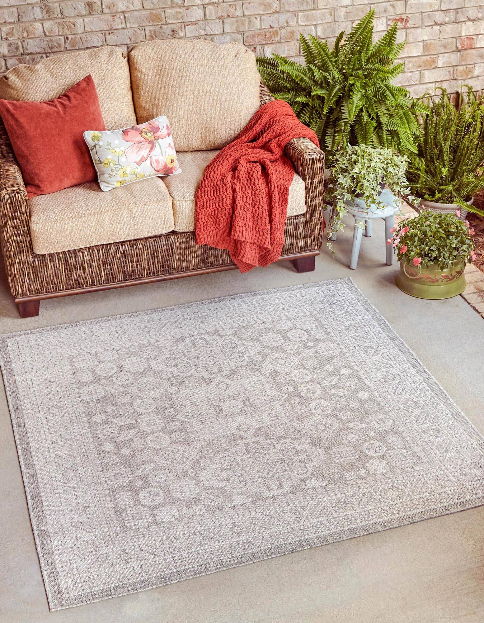 Outdoor Aztec Light Gray 10 ft Square Square Area Rug Indoor Outdoor R5H2NF_8JEQ Outdoor Aztec Light Gray 10 ft Square Square Area Rug Indoor Outdoor R5H2NF_8JEQ