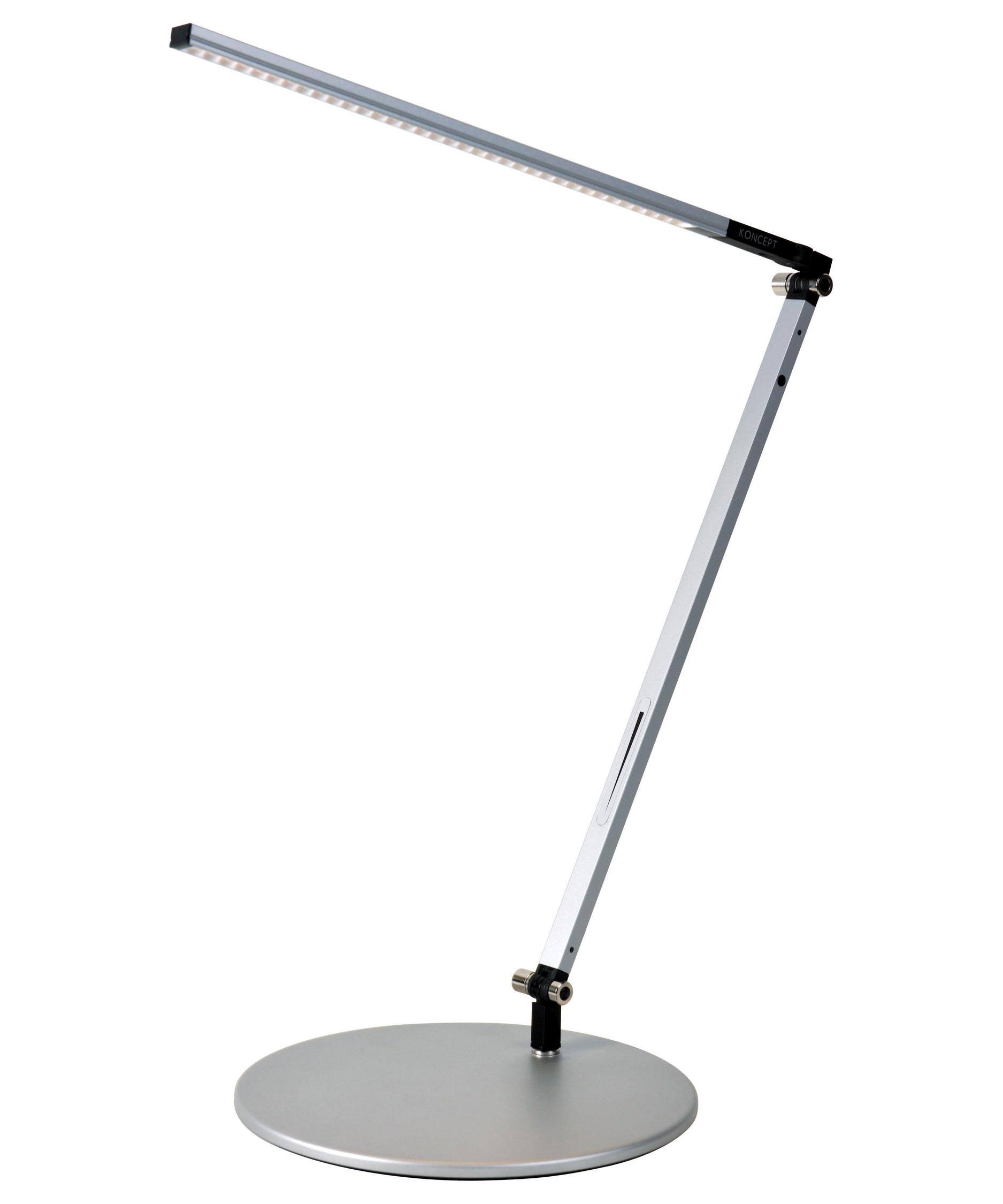 Koncept Z-Bar Solo LED Desk Lamp with Base - Silver - AR1000-CD-SIL-5RKNTQ_NHBE Koncept Z-Bar Solo LED Desk Lamp with Base - Silver - AR1000-CD-SIL-5RKNTQ_NHBE