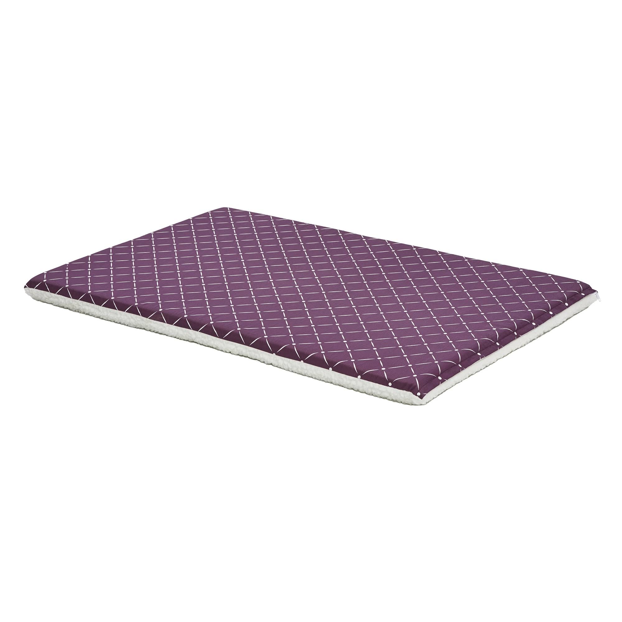 Midwest Homes for Pets Plum Fleece Quiet Time Couture Paxton Reversible Crate Pad - CVAFVH_2BC9 Midwest Homes for Pets Plum Fleece Quiet Time Couture Paxton Reversible Crate Pad - CVAFVH_2BC9