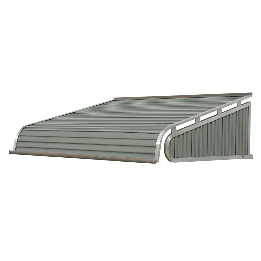 NuImage Awnings 1500 84-in Wide x 48-in Projection Graystone Solid Fixed Door Awning | FVUHNB_IMM8 NuImage Awnings 1500 84-in Wide x 48-in Projection Graystone Solid Fixed Door Awning | FVUHNB_IMM8