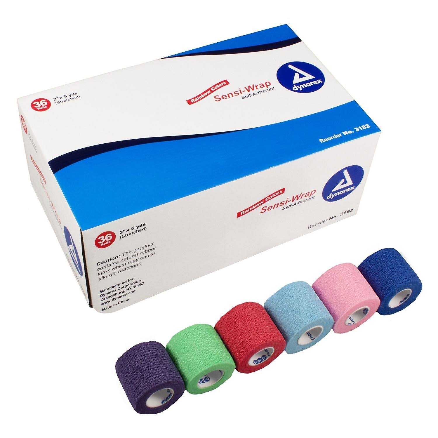 Dynarex 3182 Sensi-Wrap Self-Adherent Bandage roll-36/GZ9RTY_6KEA Dynarex 3182 Sensi-Wrap Self-Adherent Bandage roll-36/GZ9RTY_6KEA