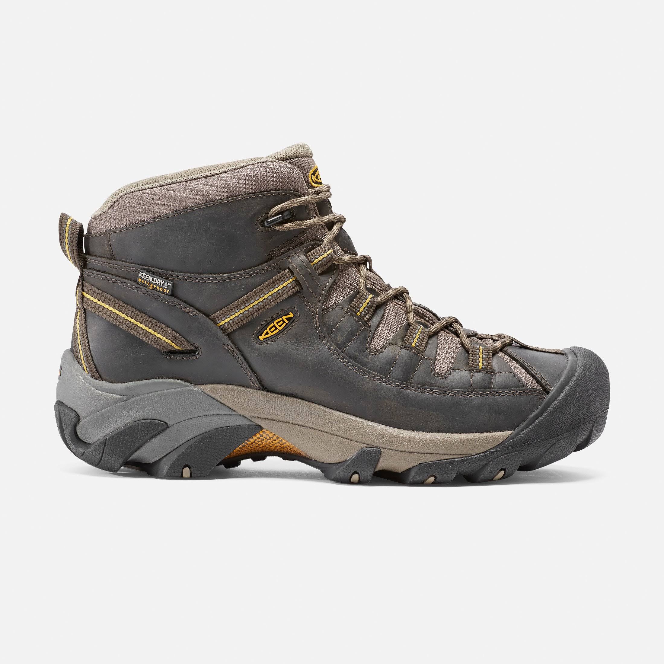 Keen Men's Targhee II Mid (9.5 Black Olive/Yellow) PGGUKI_XBWC