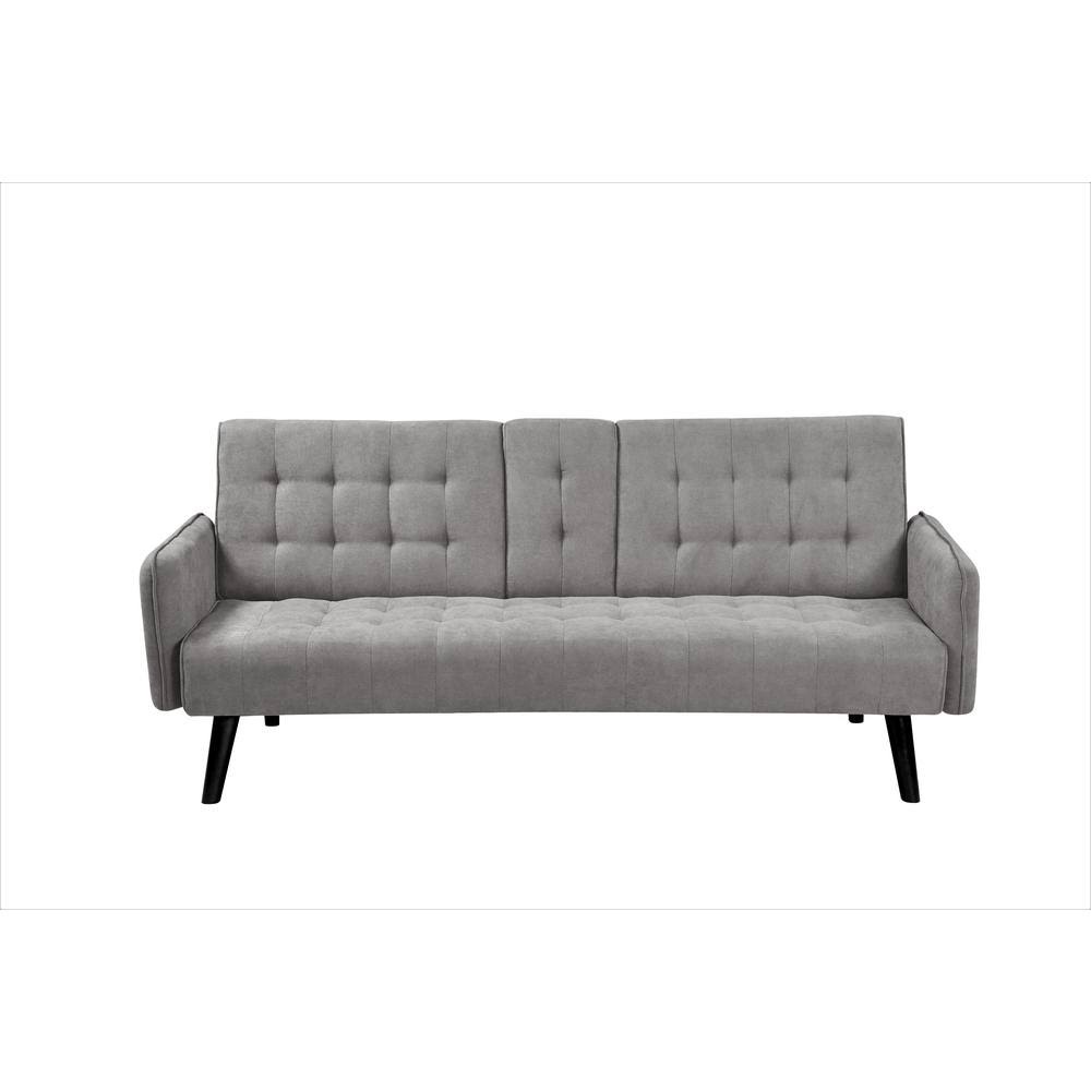US Pride Furniture Payne 72 in. Gray Fabric 2-Seater Twin Sleeper Convertible Sofa Bed with Tapered Legs, JFX4AK_EHB2 US Pride Furniture Payne 72 in. Gray Fabric 2-Seater Twin Sleeper Convertible Sofa Bed with Tapered Legs, JFX4AK_EHB2