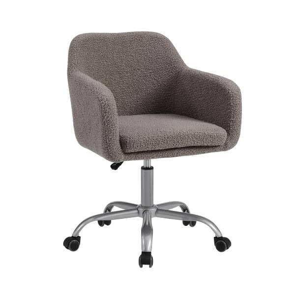 Linon RYKER Fabric Mid-Back Chair, Gray/QRK2ZF_QN1C Linon RYKER Fabric Mid-Back Chair, Gray/QRK2ZF_QN1C