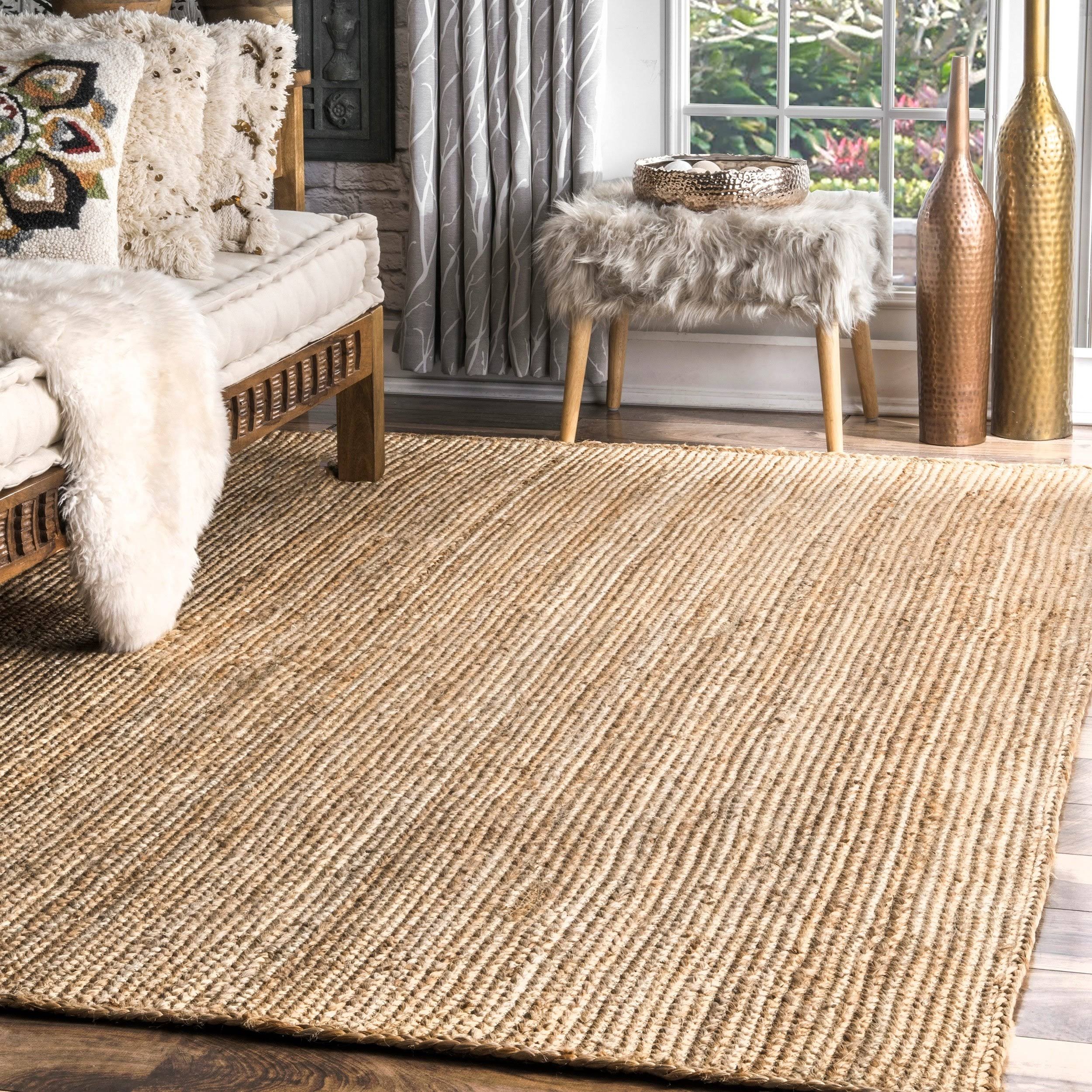 Havenside Home Duck Eco Natural Fiber Braided Reversible Jute Rug - 6' x 9' FZ0B03_8TA4 Havenside Home Duck Eco Natural Fiber Braided Reversible Jute Rug - 6' x 9' FZ0B03_8TA4