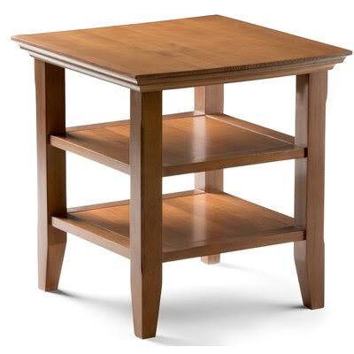 Alcott Hill Pegram Solid Wood End Table Color: Light Golden AZOSNP_FTVA Alcott Hill Pegram Solid Wood End Table Color: Light Golden AZOSNP_FTVA