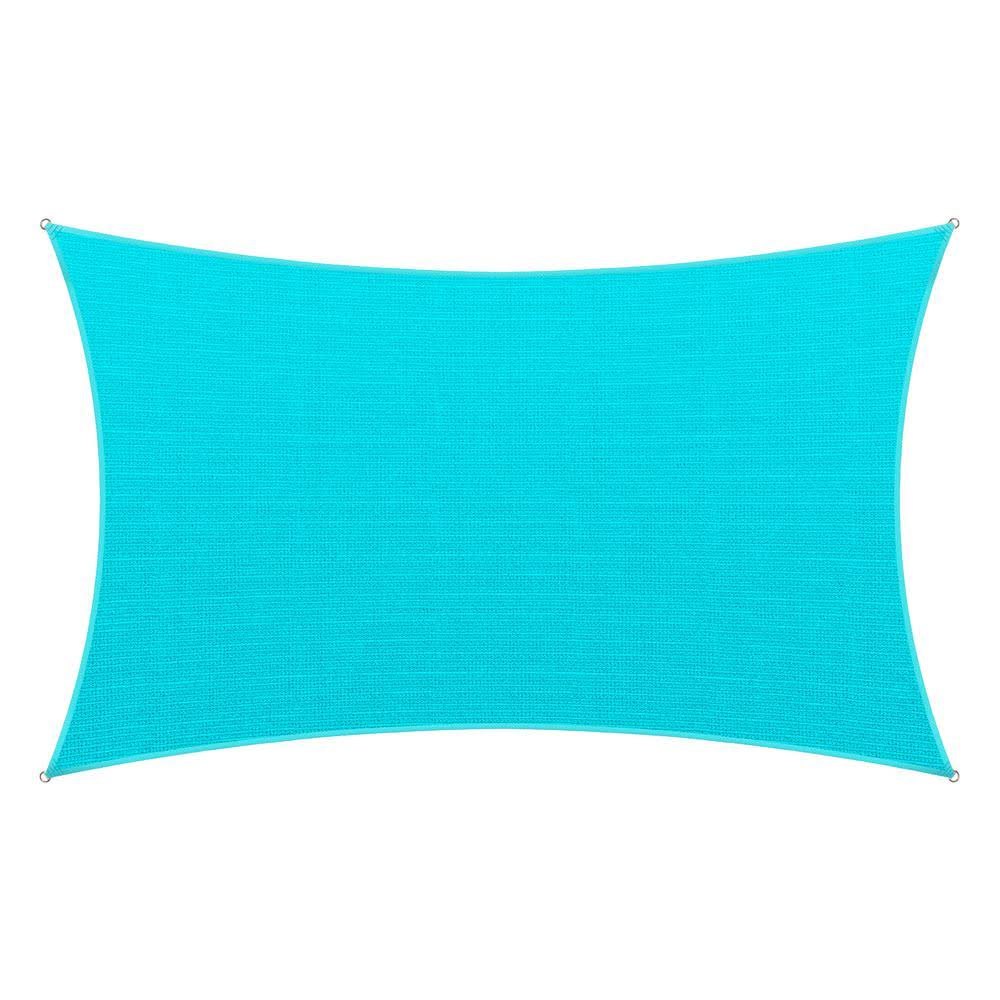 Amgo 12 ft. x 18 ft. Turquoise Rectangle Shade ABR5J9_QGRE Amgo 12 ft. x 18 ft. Turquoise Rectangle Shade ABR5J9_QGRE