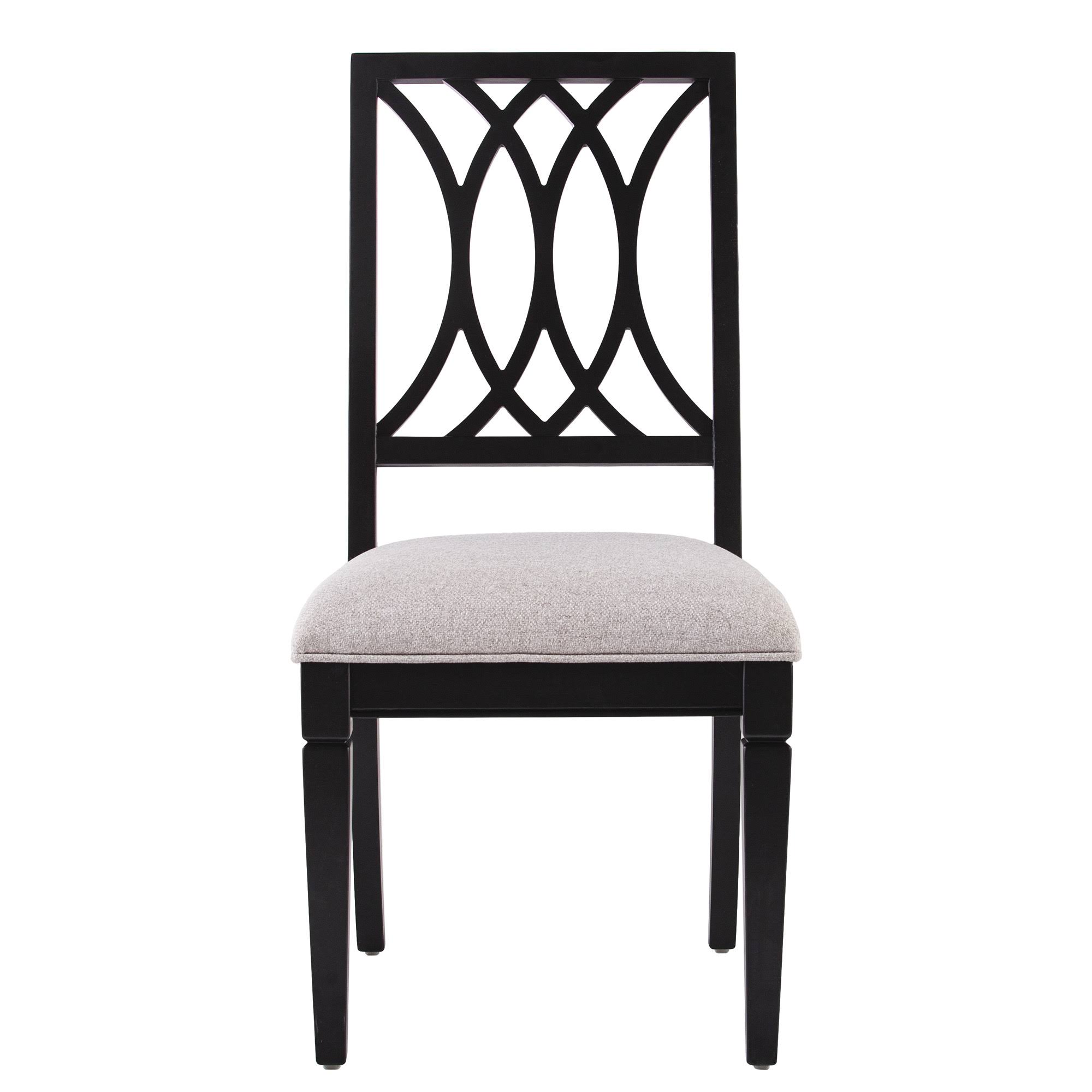 Southern Enterprises SEI Brantingham Upholstered Dining Chairs in Black / Gray - Set of WEN9UM_SB8J Southern Enterprises SEI Brantingham Upholstered Dining Chairs in Black / Gray - Set of WEN9UM_SB8J