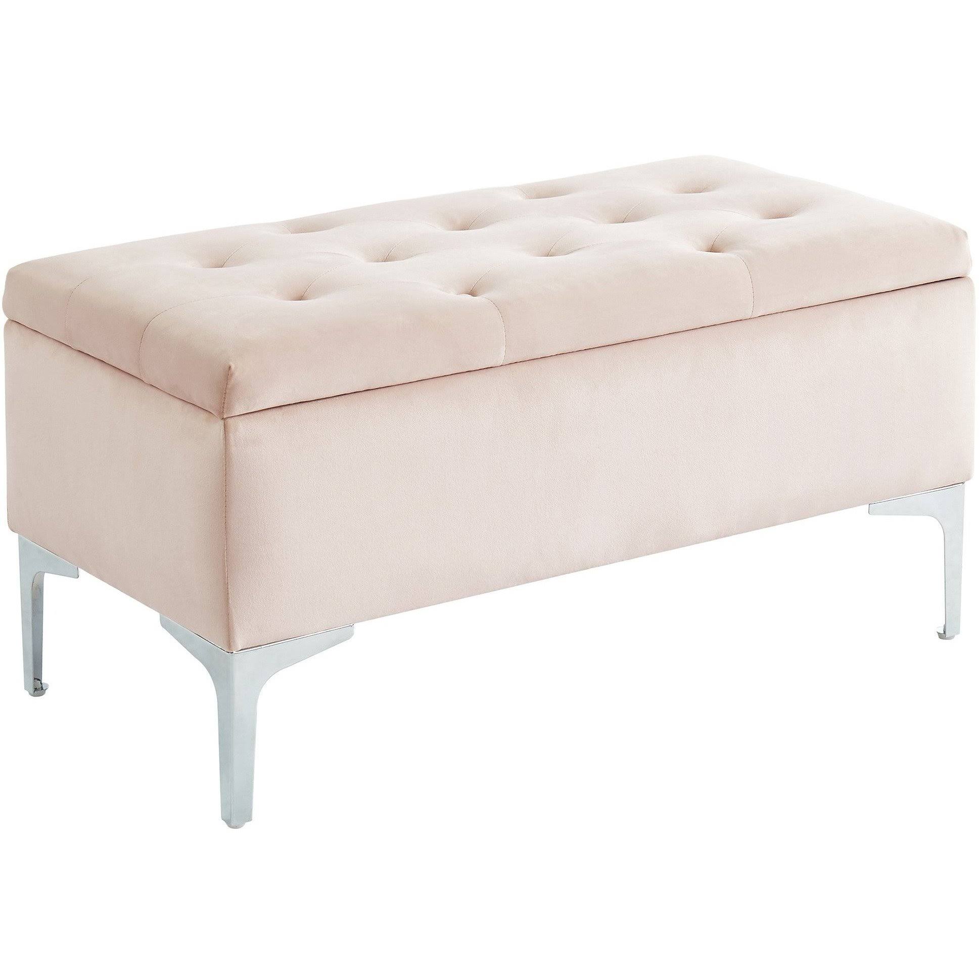 Clare Rectangular Storage Ottoman Blush Pink/OAVLUY_TEKS Clare Rectangular Storage Ottoman Blush Pink/OAVLUY_TEKS
