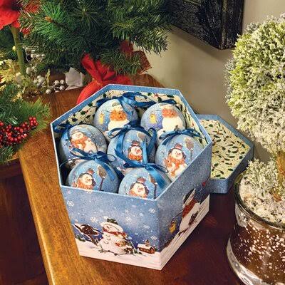 14 Piece Snowman Ball Ornaments Set The Holiday C7F0B2_LIXA 14 Piece Snowman Ball Ornaments Set The Holiday C7F0B2_LIXA