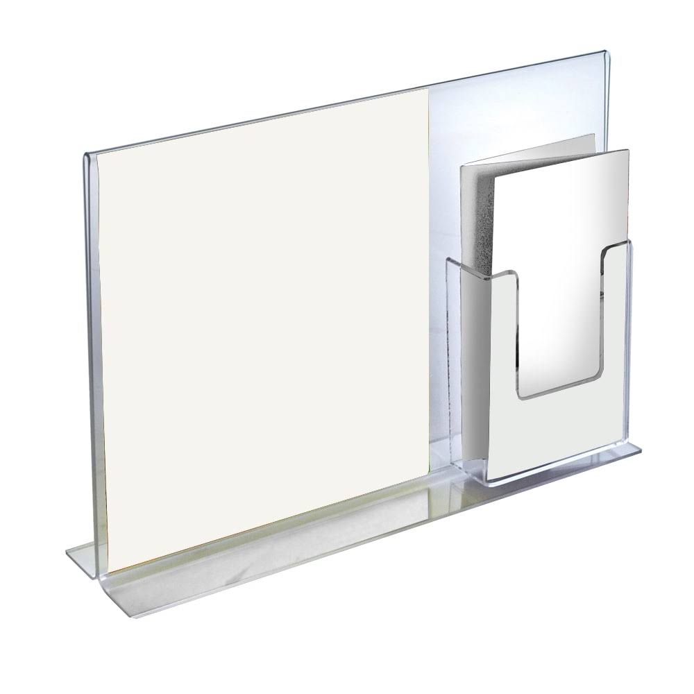 Azar 252053 Double-Foot Sign Holder w/ Trifold Pocket, 2Pack, 2JZARM_MNK9 Azar 252053 Double-Foot Sign Holder w/ Trifold Pocket, 2Pack, 2JZARM_MNK9