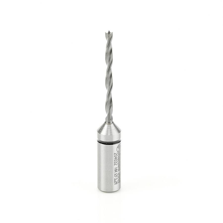 Amana 204032 Carbide Tipped Brad Point Boring Bit R/H 3.2mm D x 70mm Long x 10mm LZZGJC_MXLR