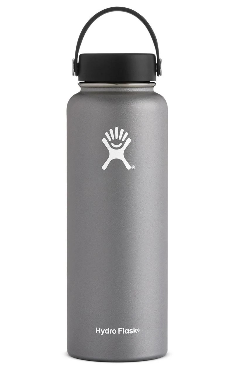 Hydro Flask Bottle, Wide Mouth, Graphite, 40 GHD4HT_TEAD Hydro Flask Bottle, Wide Mouth, Graphite, 40 GHD4HT_TEAD