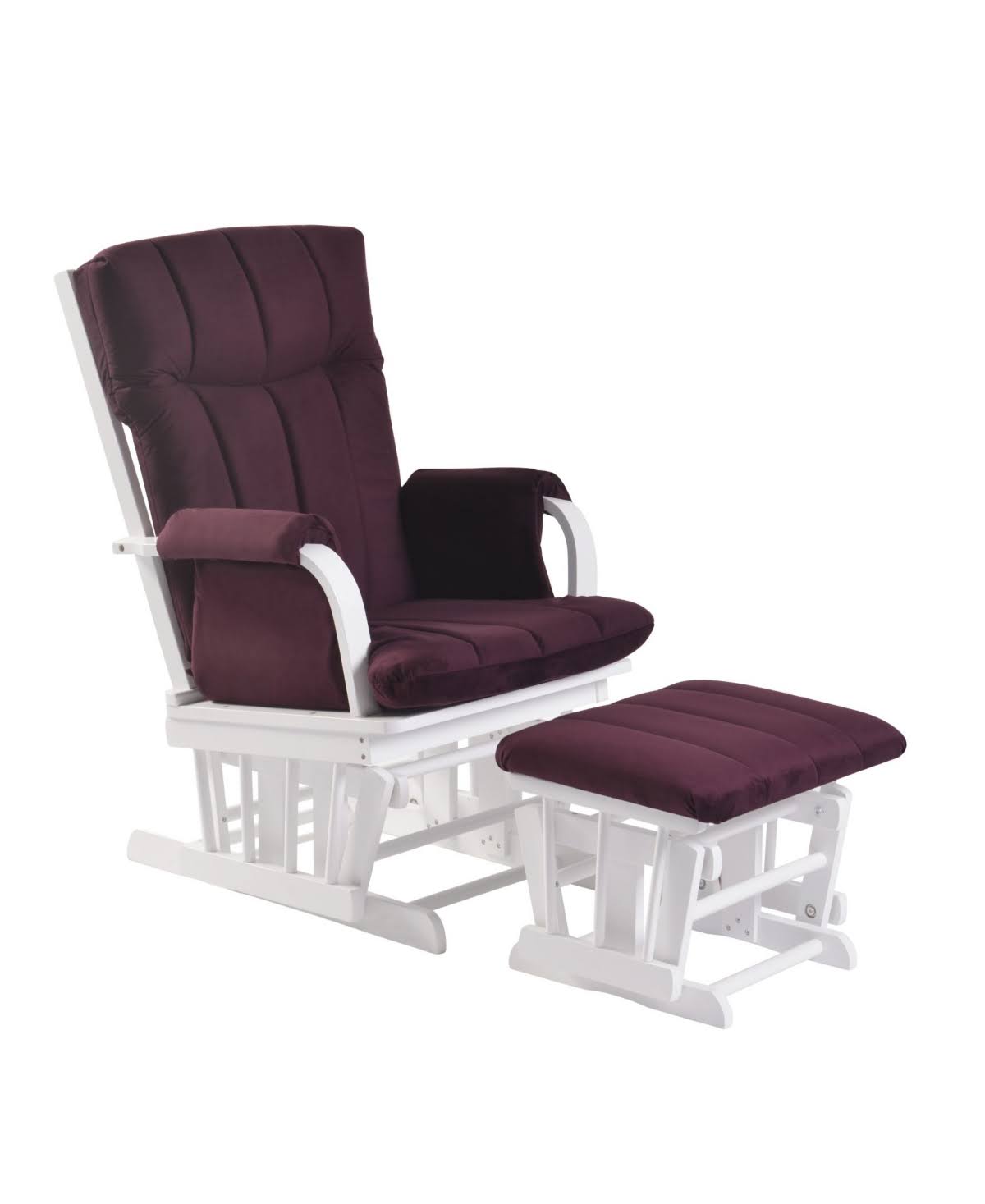 Artiva USA Deluxe Purple Microfiber Wood Glider and Ottoman - YNVVT0_ZIKX Artiva USA Deluxe Purple Microfiber Wood Glider and Ottoman - YNVVT0_ZIKX