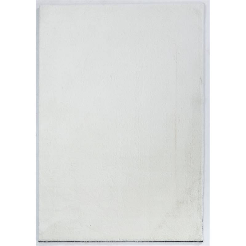 MDA Home Rabbit White Faux Rabbit Fur Area Rug - 7'6 GJP1B2_E2HK MDA Home Rabbit White Faux Rabbit Fur Area Rug - 7'6 GJP1B2_E2HK