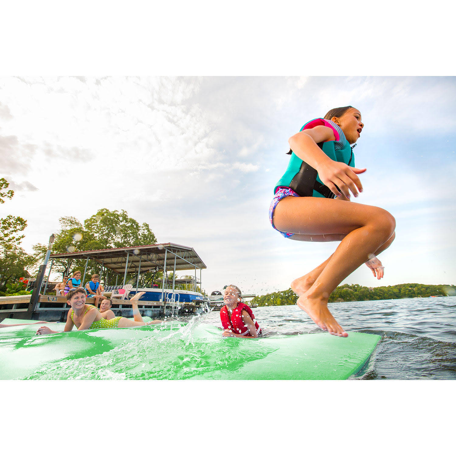 Floatation IQ Floating Oasis Water Pad - Lime/HEA8UO_QZXA