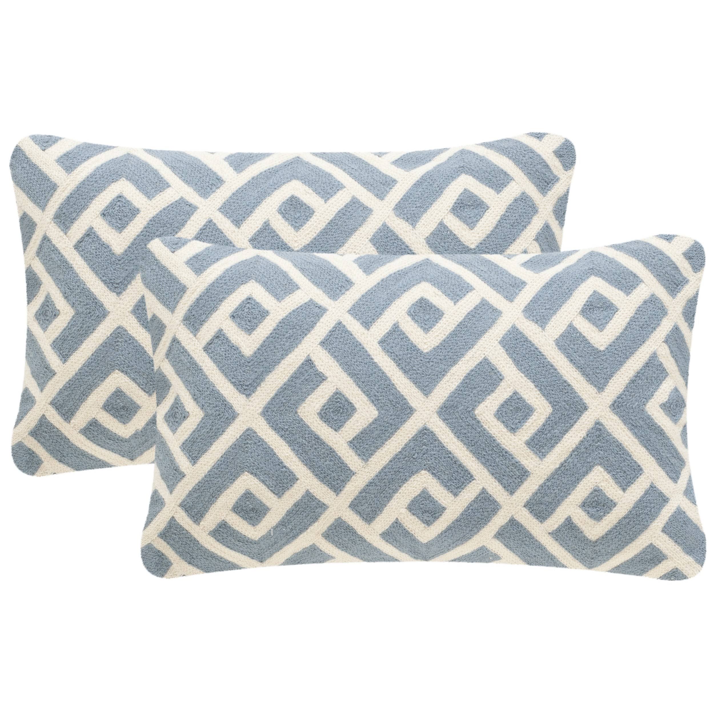 Safavieh Periwinkle Swifty Throw Pillow Set of V2W5D5_TEWX