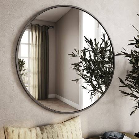 Bali Modern Round Wall Mirror - 40 inch LPMBBM_97L8 Bali Modern Round Wall Mirror - 40 inch LPMBBM_97L8
