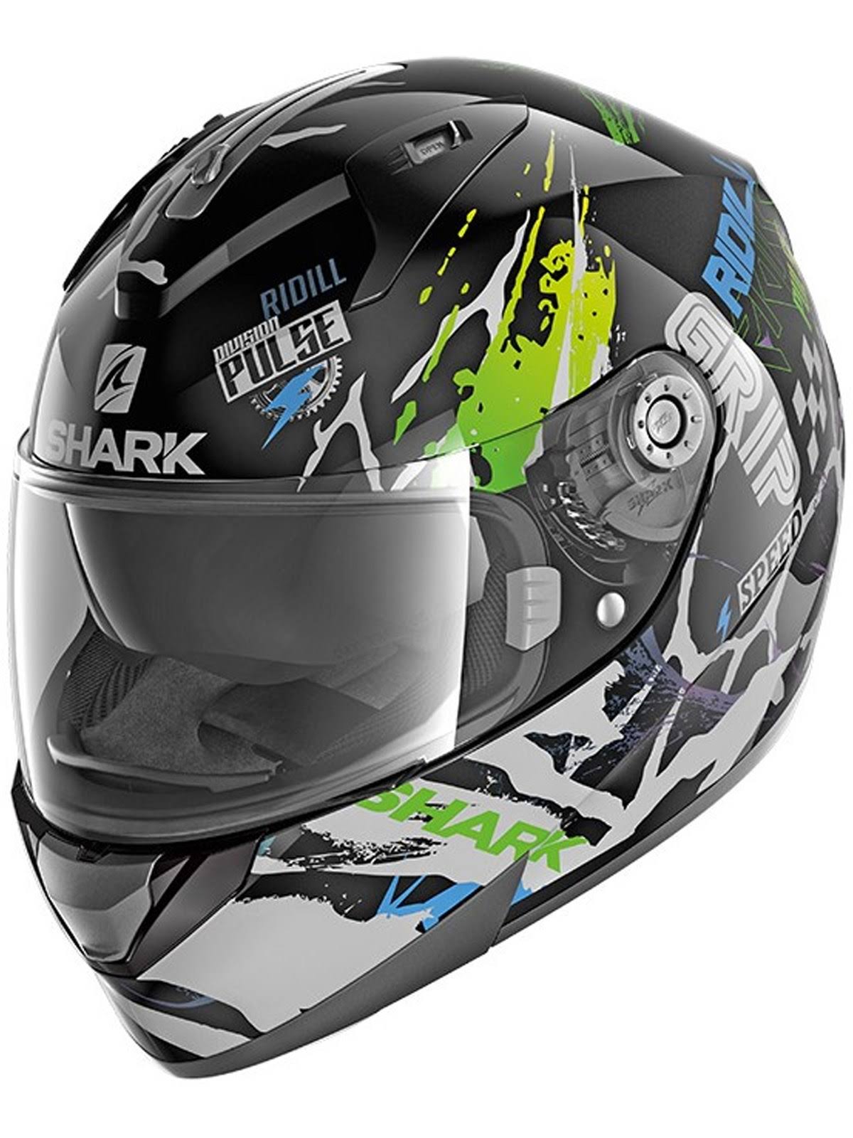 Shark - Helmet Ridill 1.2 Drift-R Black / Green / Blue - Size T7XAO3_JLOU