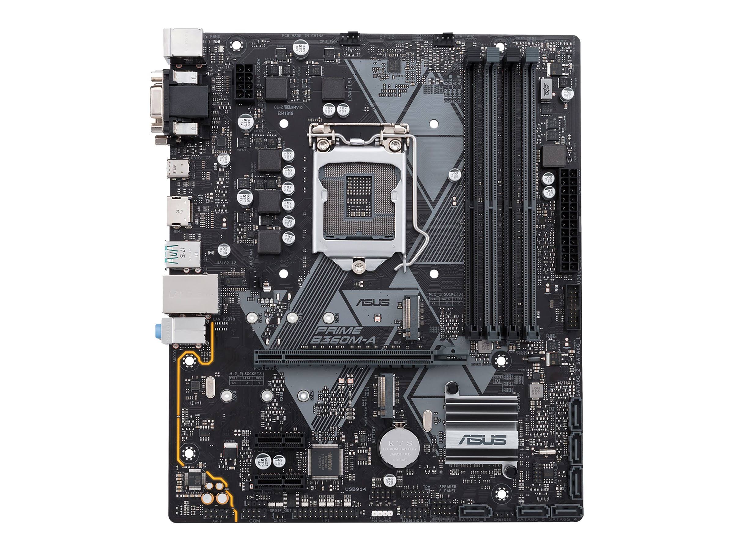 Asus LGA1151 Motherboard Prime B360M-KGZUHL_2XZZ Asus LGA1151 Motherboard Prime B360M-KGZUHL_2XZZ