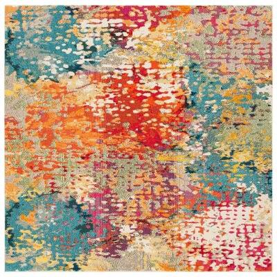 Draylee Abstract Orange Area Rug Bungalow Rose Rug Size: Square 6'7 LBTWRB_KYES Draylee Abstract Orange Area Rug Bungalow Rose Rug Size: Square 6'7 LBTWRB_KYES