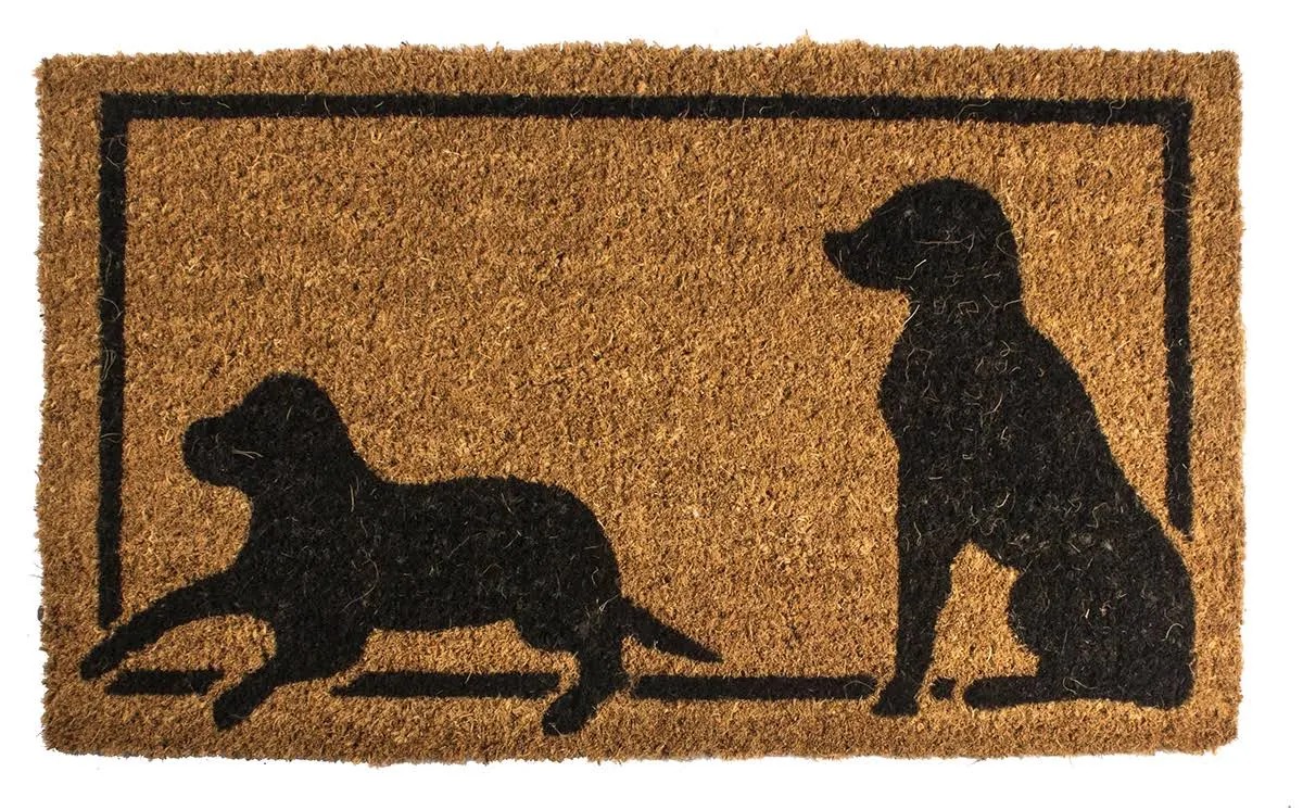 Entryways Dog Silhouettes Handwoven Coconut Fiber NPWCNT_QEDY Entryways Dog Silhouettes Handwoven Coconut Fiber NPWCNT_QEDY