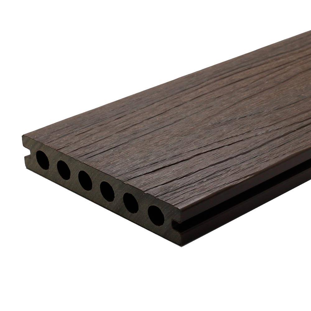 NewTechWood Ultrashield Naturale Voyager Series 1 in. x 6 in. x 16 ft. Spanish Walnut Hollow Composite Decking Board (10-Pack) NWYMUN_FX8D NewTechWood Ultrashield Naturale Voyager Series 1 in. x 6 in. x 16 ft. Spanish Walnut Hollow Composite Decking Board (10-Pack) NWYMUN_FX8D