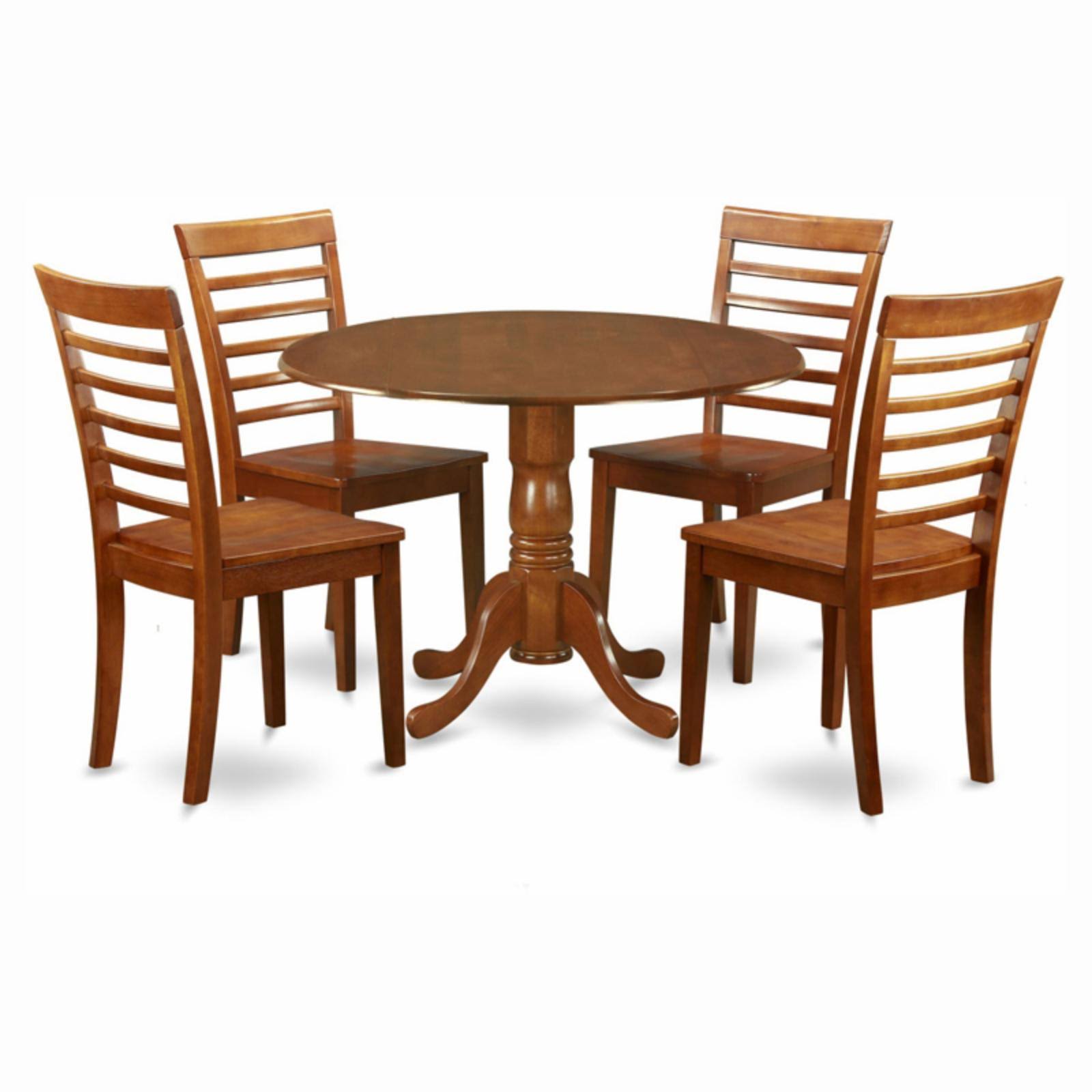 5 Piece Dining Set Kitchen Table and 4 Chairs in Saddle ZQG6N5_K3AQ 5 Piece Dining Set Kitchen Table and 4 Chairs in Saddle ZQG6N5_K3AQ