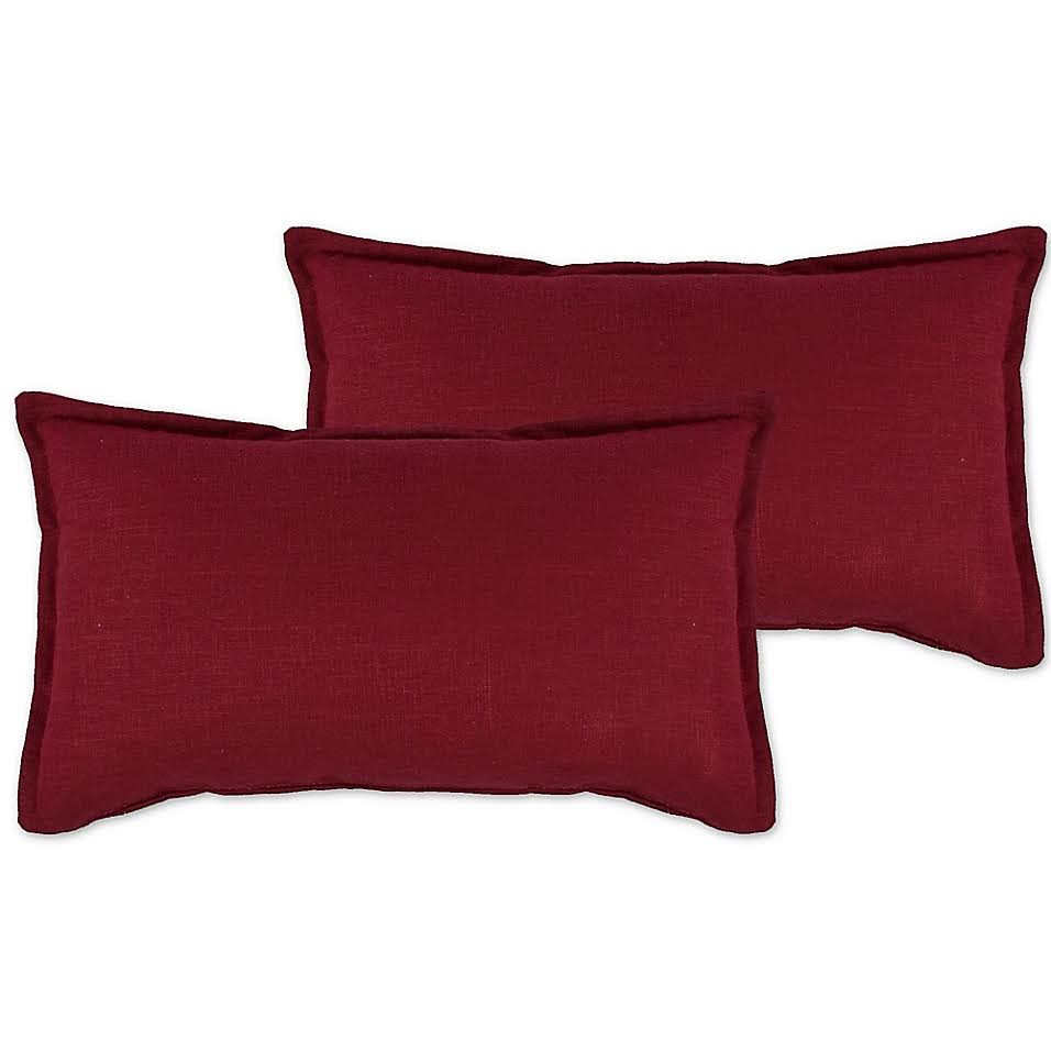 Sherry Kline Hamilton Oblong Throw Pillows in Red (Set of 2) LGDBOD_BRDU Sherry Kline Hamilton Oblong Throw Pillows in Red (Set of 2) LGDBOD_BRDU