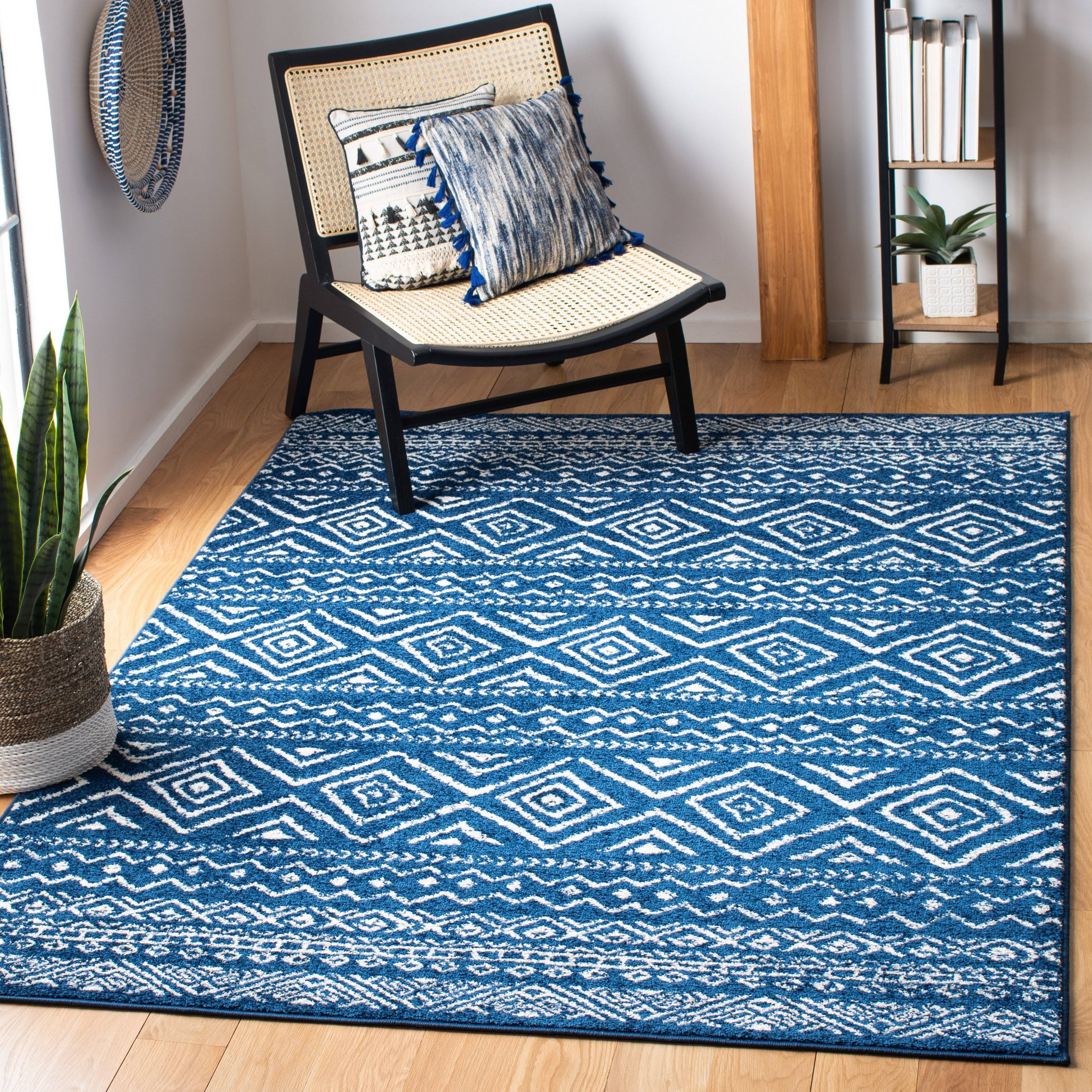 Safavieh Tulum Rug Collection TUL267N - Navy / Ivory - 10' x 13' ZEHXFU_4WEC