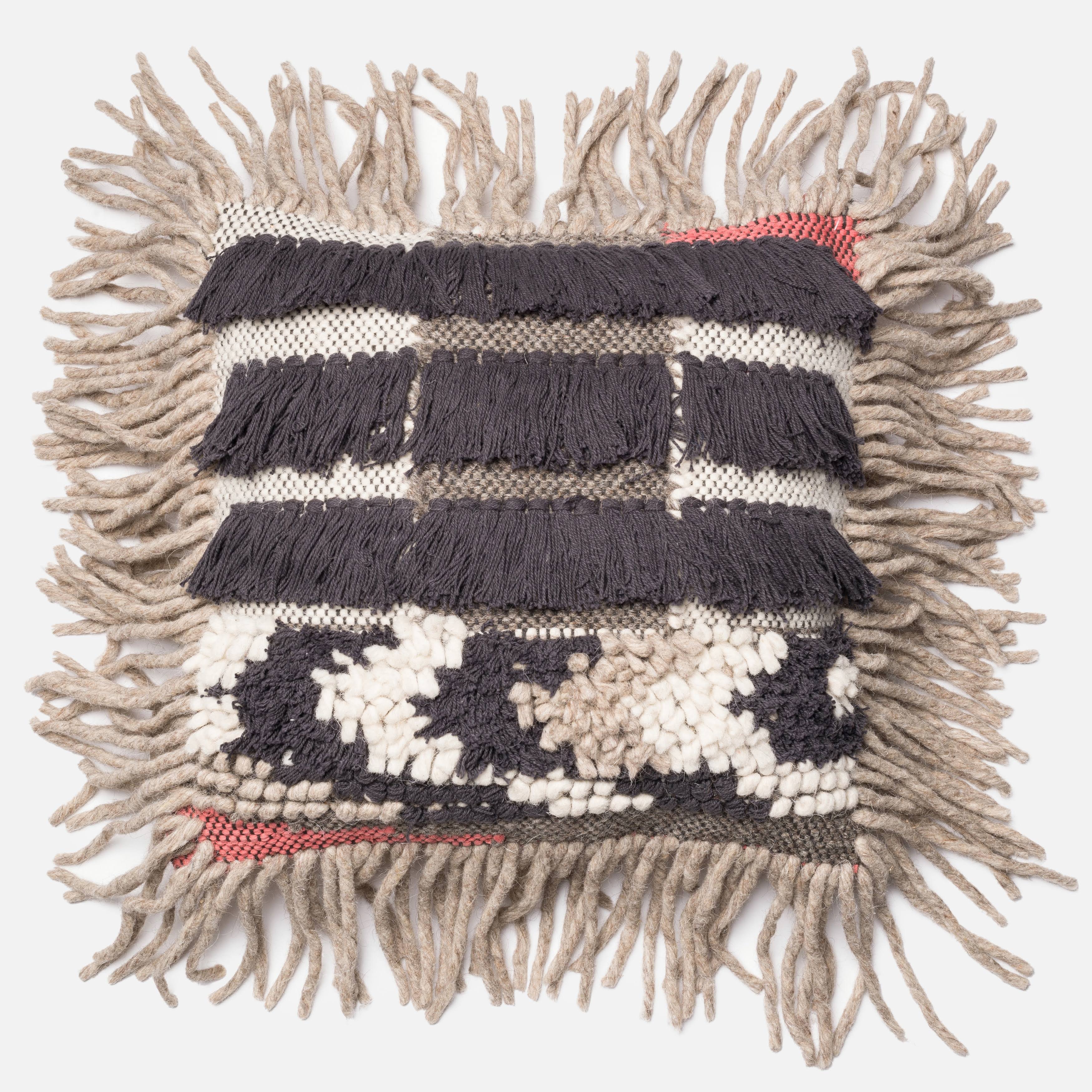 Alexander Home Woven Bohemian Fringe Grey/ Multi 18-inch Throw Pillow or Pillow Cover Polyester, Size 18 x 18, JLASDK_SLMJ