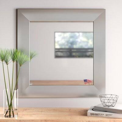 Wade Logan Wide Square Wall Mirror Size 17.PM1QJA_EQZW Wade Logan Wide Square Wall Mirror Size 17.PM1QJA_EQZW