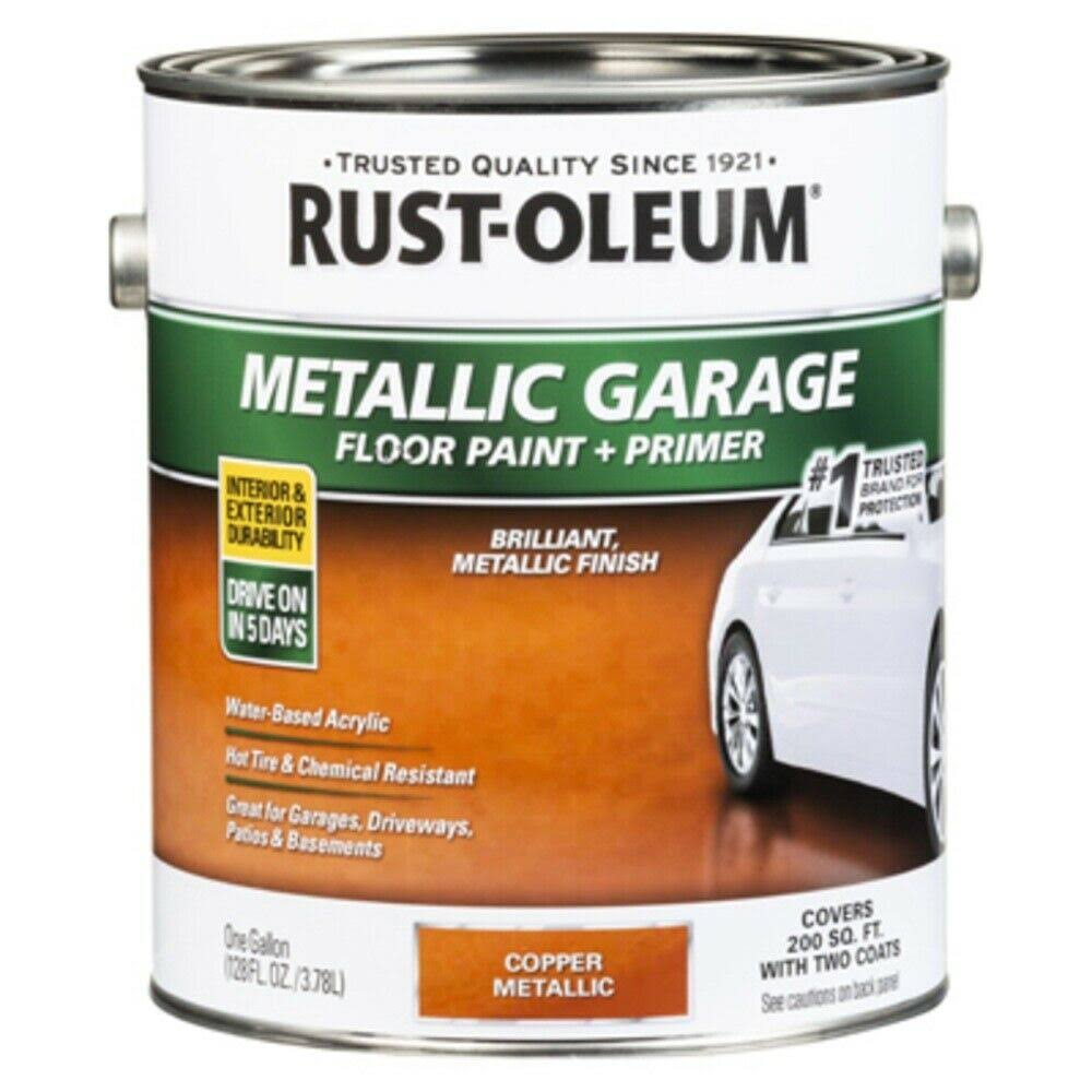 Rust-Oleum 349355 1-Part Concrete Metallic Floor Paint, 1 PDEKX5_V7UY