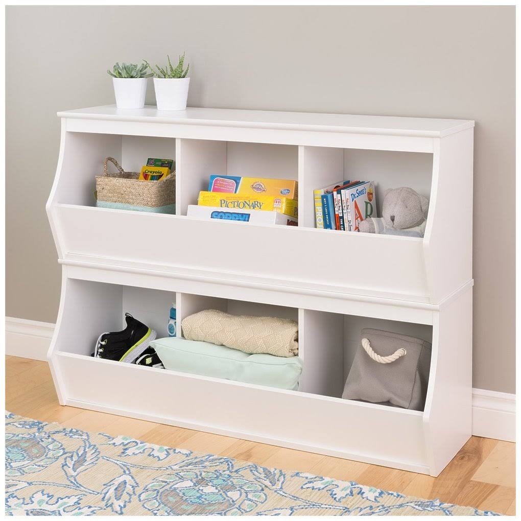 Prepac Monterey Stacked 6-Bin Storage Cubby, NVUGIE_UFOQ Prepac Monterey Stacked 6-Bin Storage Cubby, NVUGIE_UFOQ