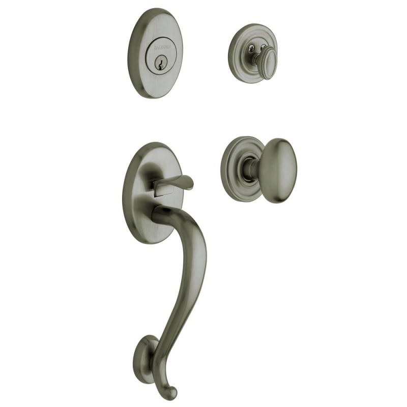 Baldwin Logan Full Dummy Sectional Handleset Egg Knob Antique EUASUQ_GGFI Baldwin Logan Full Dummy Sectional Handleset Egg Knob Antique EUASUQ_GGFI