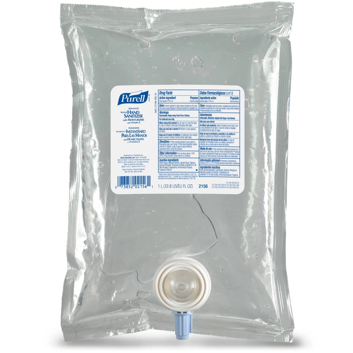 Purell Advanced Instant Hand Sanitizer NXT Refill (1000ml, 8 pk.) 5ME8YQ_BV9G