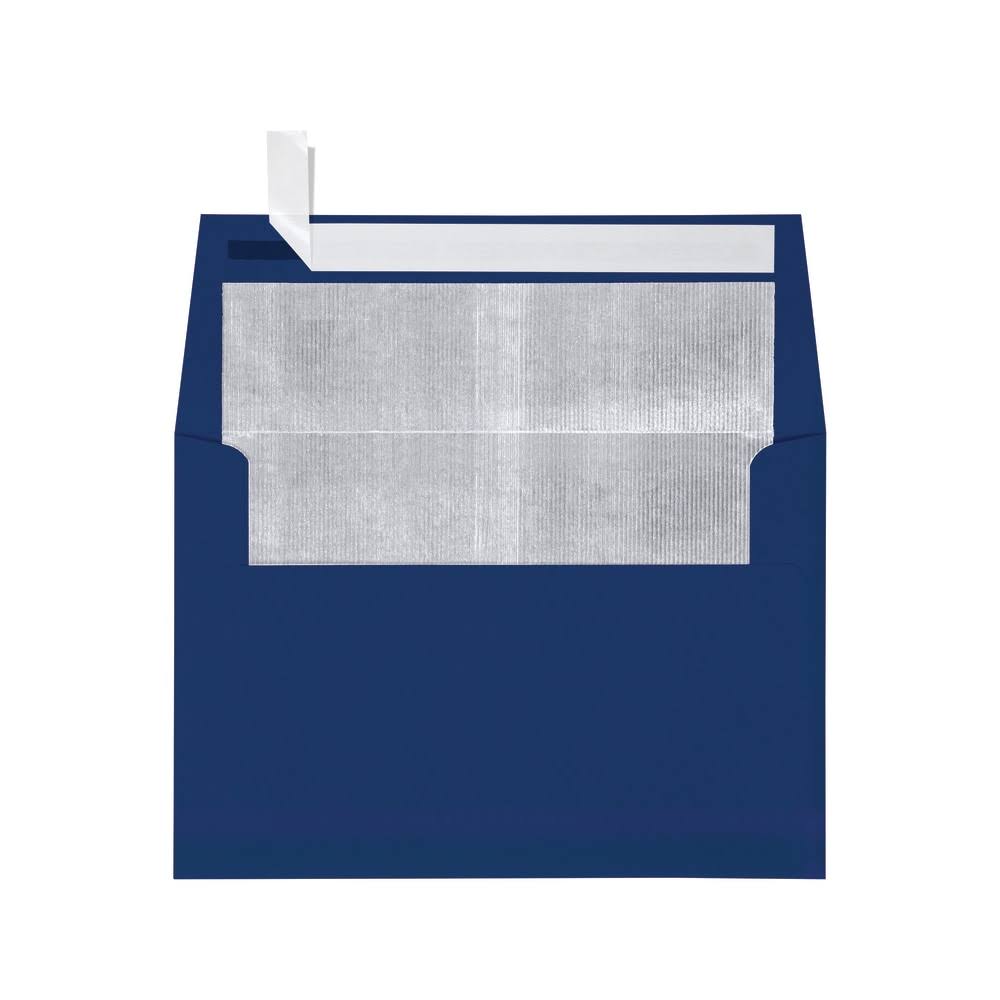 Lux Foil-Lined Invitation Envelopes A4, Peel Press Closure, Navy/Silver, Pack of 1,8RVJ4E_EIJT Lux Foil-Lined Invitation Envelopes A4, Peel Press Closure, Navy/Silver, Pack of 1,8RVJ4E_EIJT
