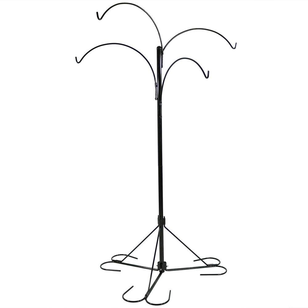 Sunnydaze 4-Arm Hanging Plant Basket Stand with Adjustable Arms 84-Inch Tall, ZTY8TI_I46Z