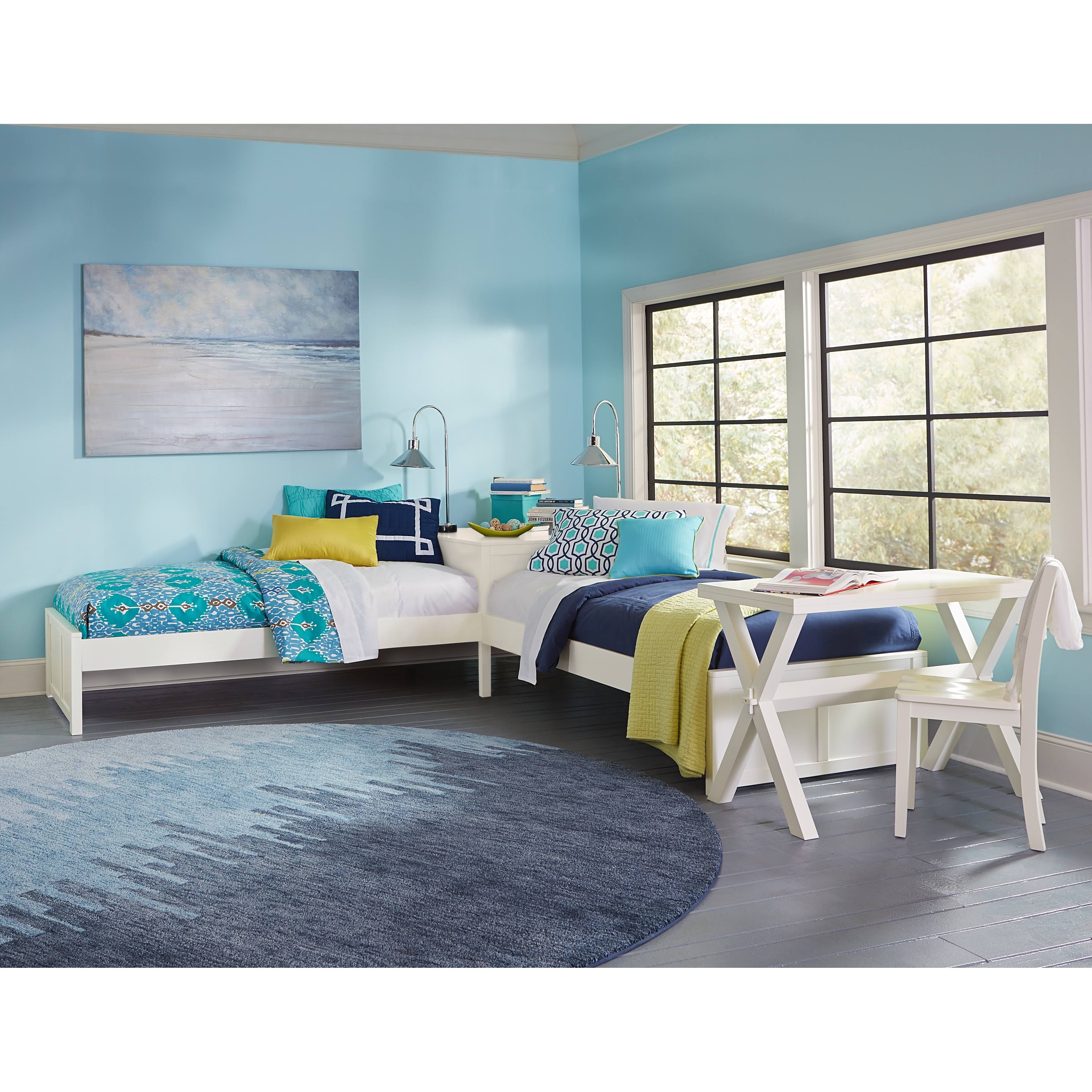 Hillsdale Kids - Pulse L-Shape Bed-White - QICJ3J_ELNA Hillsdale Kids - Pulse L-Shape Bed-White - QICJ3J_ELNA