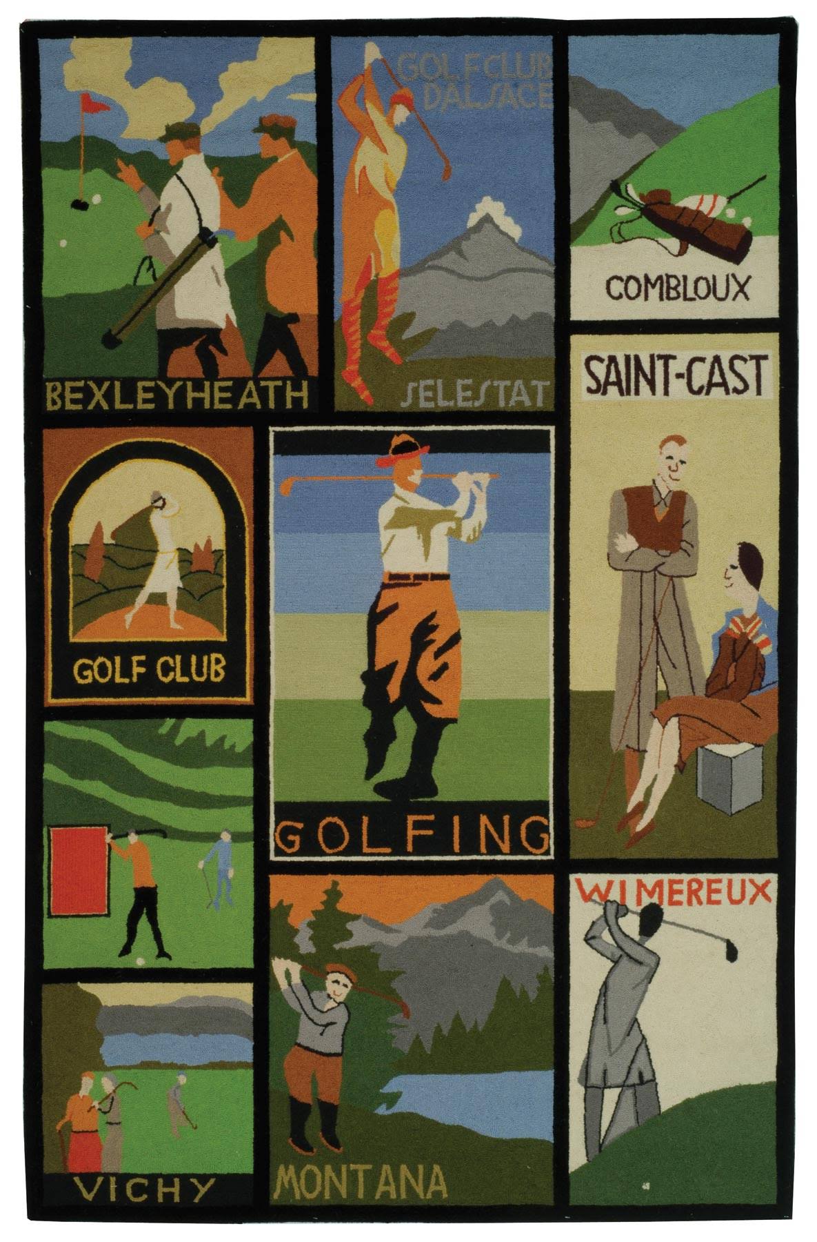 Safavieh Vintage Posters VP252A Assorted 6' x 9' Area WCNNEI_NASN Safavieh Vintage Posters VP252A Assorted 6' x 9' Area WCNNEI_NASN