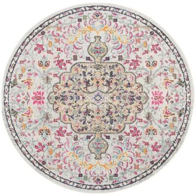 Kaidence Oriental Gray/Gold Area Rug Langley Street Rug Size Round 8' OSYRZ9_FA1O Kaidence Oriental Gray/Gold Area Rug Langley Street Rug Size Round 8' OSYRZ9_FA1O