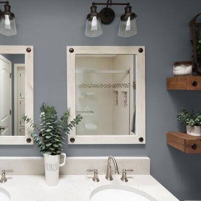 2 Piece Samara Farmhouse / Country Distressed Mirror Set Laurel Foundry Modern Farmhouse Finish: JINYR1_NEQO 2 Piece Samara Farmhouse / Country Distressed Mirror Set Laurel Foundry Modern Farmhouse Finish: JINYR1_NEQO