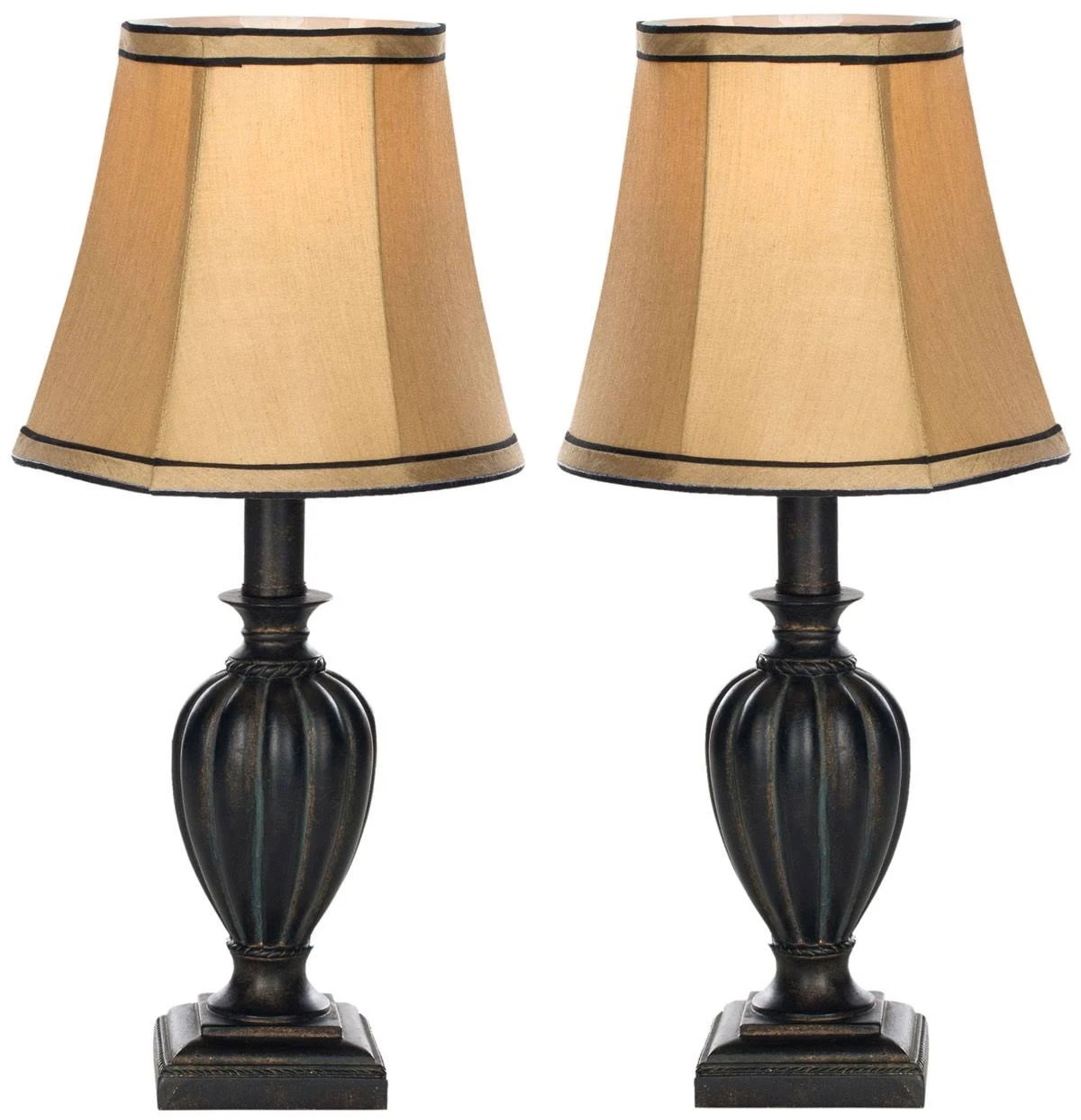 Safavieh Lighting Collection Gemma Black Urn 16-inch Table Lamp (Set of 2) AFY0NX_MSLW Safavieh Lighting Collection Gemma Black Urn 16-inch Table Lamp (Set of 2) AFY0NX_MSLW