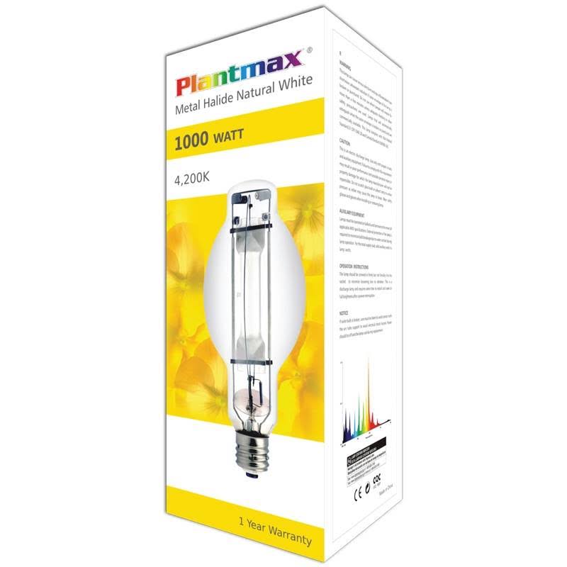 Plantmax 1000 Watt Metal Halide 4200K Natural ALPAD7_NPEX Plantmax 1000 Watt Metal Halide 4200K Natural ALPAD7_NPEX