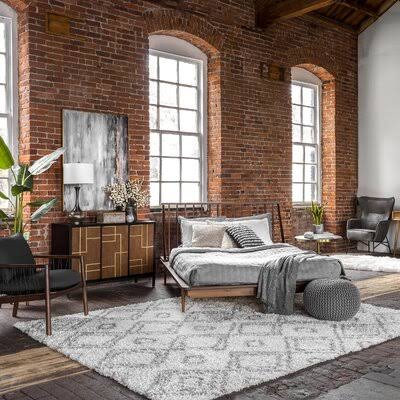 Cardoso Geometric White Rug Mercury Row Rug Size: Oval 4' x 6' BDGFRG_2EEB Cardoso Geometric White Rug Mercury Row Rug Size: Oval 4' x 6' BDGFRG_2EEB