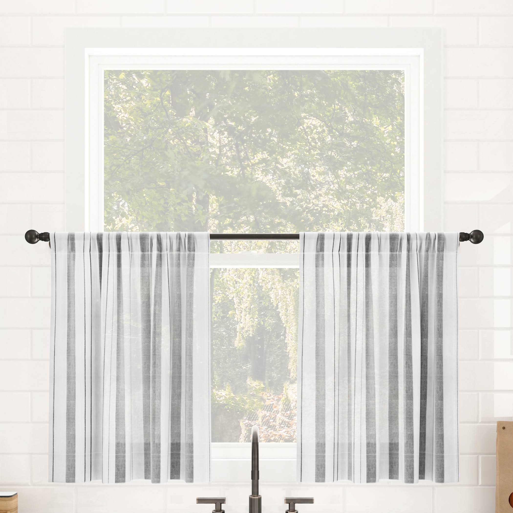 Clean Window Vintage Stripe Anti-Dust Sheer PRUAAF_NJ1Q Clean Window Vintage Stripe Anti-Dust Sheer PRUAAF_NJ1Q