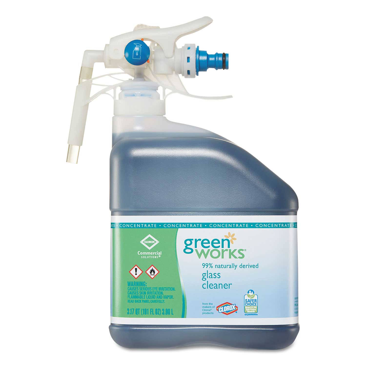 Green Works Glass Cleaner Concentrate, Original, 101 oz Bottle, 2/G7YQNR_T16L Green Works Glass Cleaner Concentrate, Original, 101 oz Bottle, 2/G7YQNR_T16L